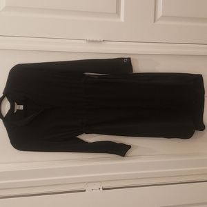 H & M Black Women's button down dress size 8